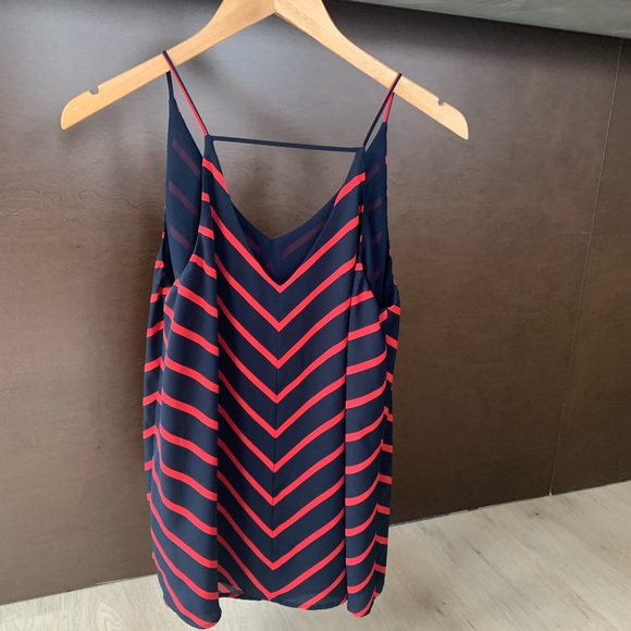 Loft Nautical Stripe Strappy Back Cami Top - Picture 3 of 5